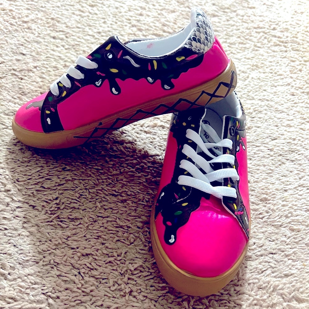 Custom “ice cream” shoes by THCustoms LLC